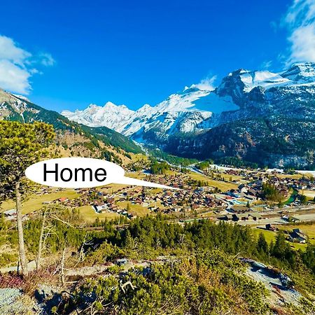 Unique Penthouse With Gallery And Mountain View Kandersteg Exteriér fotografie