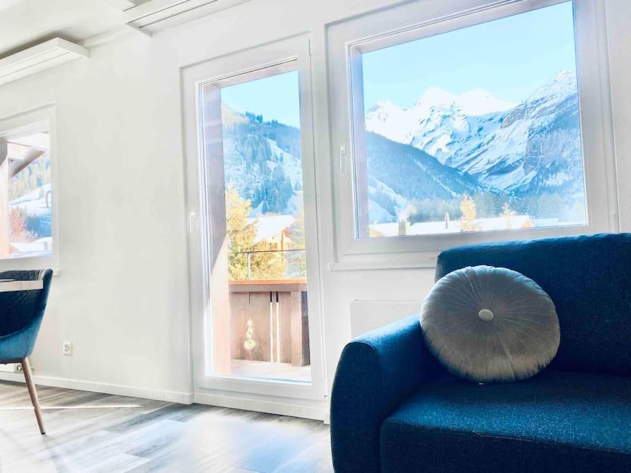 Unique Penthouse With Gallery And Mountain View Kandersteg Exteriér fotografie
