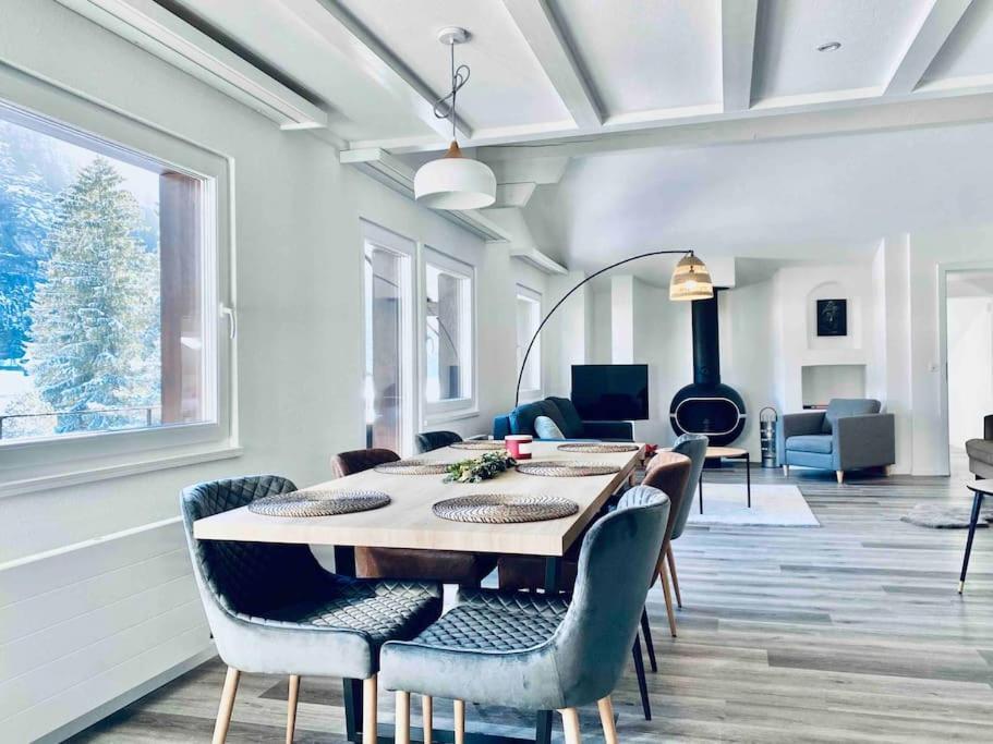 Unique Penthouse With Gallery And Mountain View Kandersteg Exteriér fotografie