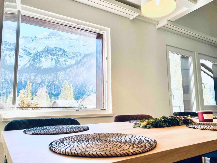 Unique Penthouse With Gallery And Mountain View Kandersteg Exteriér fotografie