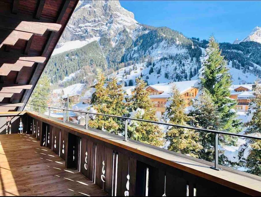 Unique Penthouse With Gallery And Mountain View Kandersteg Exteriér fotografie