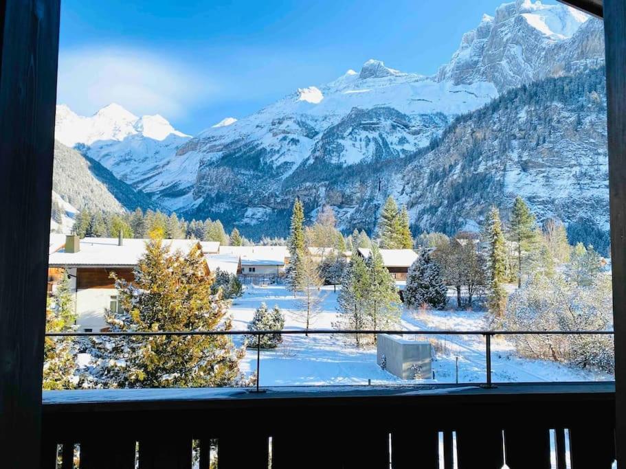 Unique Penthouse With Gallery And Mountain View Kandersteg Exteriér fotografie