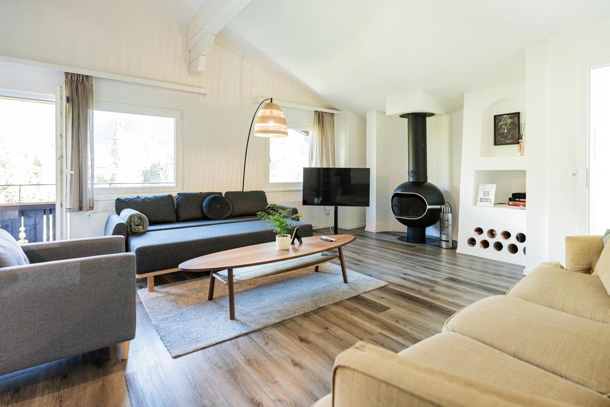 Unique Penthouse With Gallery And Mountain View Kandersteg Exteriér fotografie
