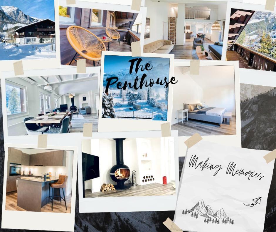 Unique Penthouse With Gallery And Mountain View Kandersteg Exteriér fotografie