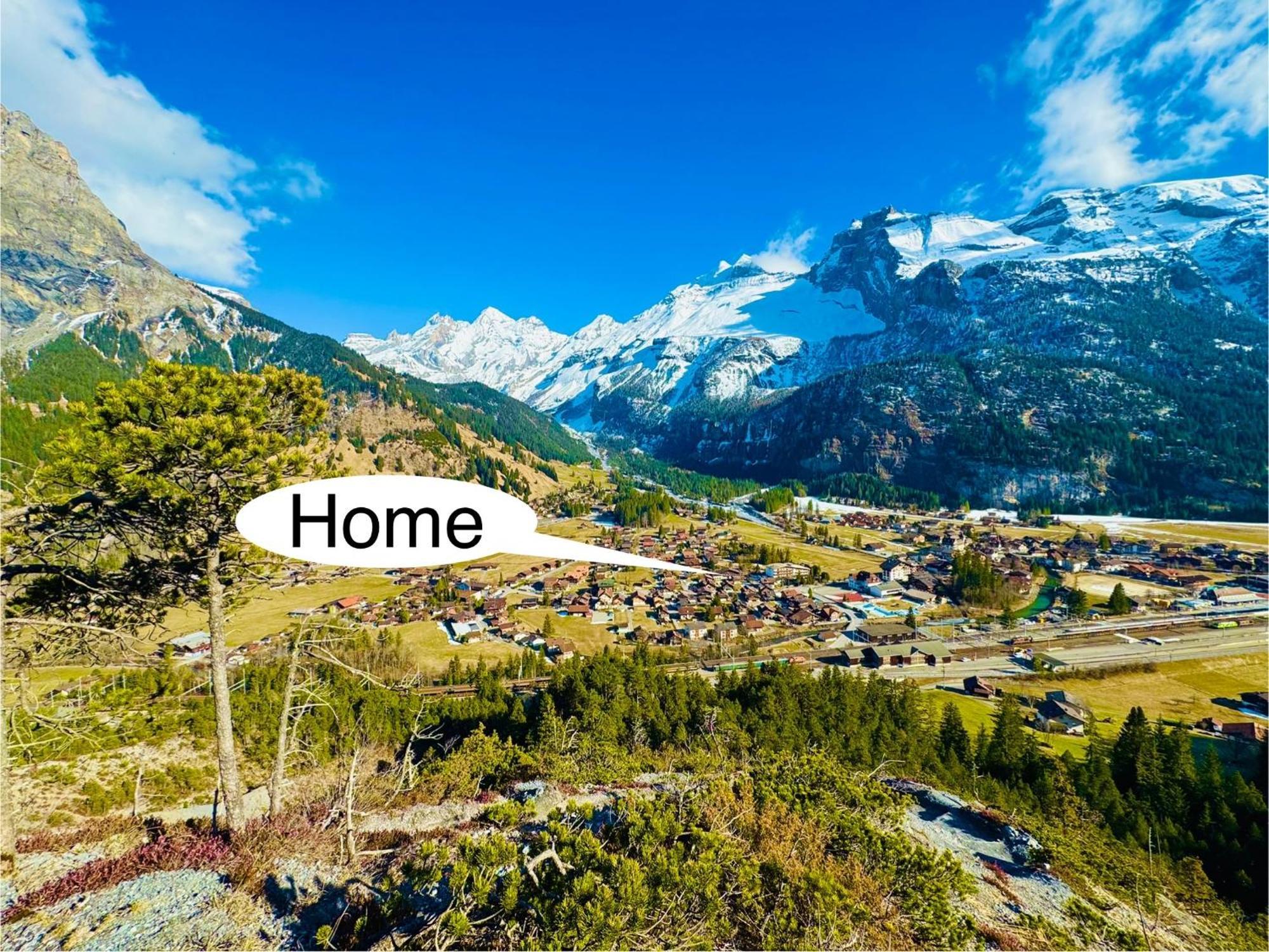 Unique Penthouse With Gallery And Mountain View Kandersteg Exteriér fotografie